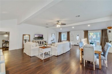 This living & dining space is over 600 sqft
