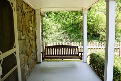 Rock away on the porch