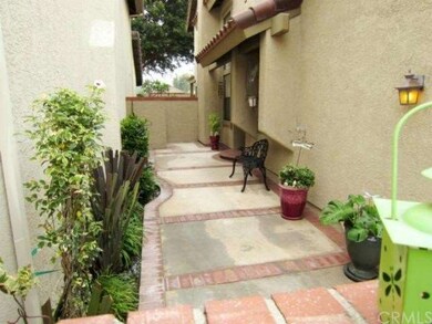 stroll on the path to the front door