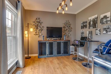 Office has french style doors & tons of natural light.  Could be used as a den or playroom.