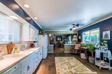 View of Updated Kitchen towards Family Room.