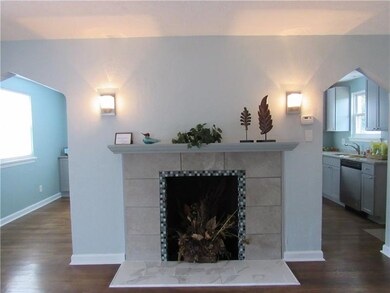 Hand crafted fire place.