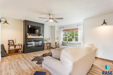 Main Level - Living Room w/ Electric Fireplace