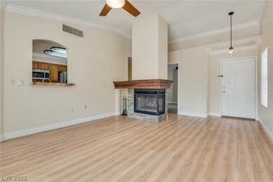 Beautiful stoned fireplace with gorgeous mantle!