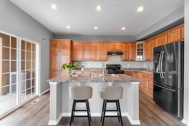 Digitally staged kitchen