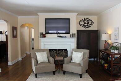 Gorgeous refinished hardwood floors, crown molding