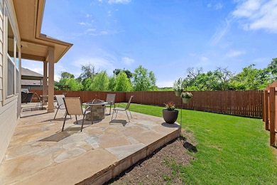 View of patio featuring a fenced backyard and an 