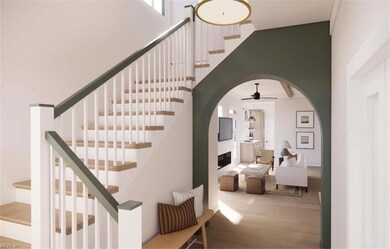 10' ceilings and incredible arch detail