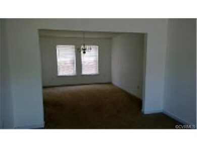 Living room and adjoining dining room
