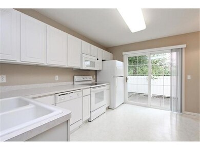 Light and bright large eat-in kitchen.