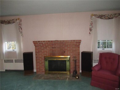 Wood Burning Fireplace in Living Room