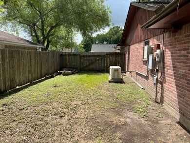 Side yard showing the generator