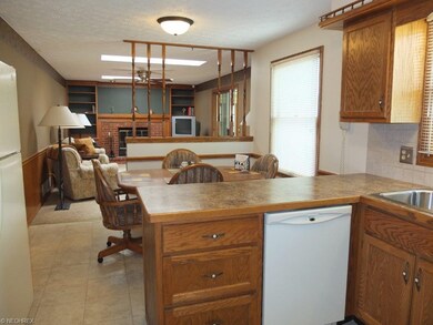 Kitchen is open to the dinette and family room.