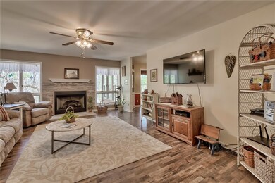 Living Room with Gas Log Fireplace