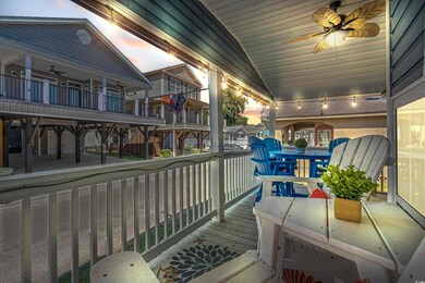 Exterior space with ceiling fan