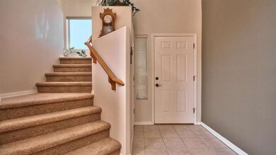 Front entry into living room