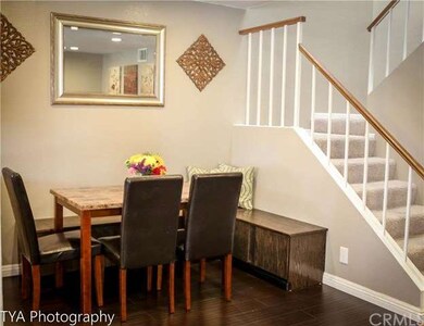 Ample dining area overlooking living room