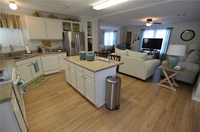 VIEW FROM KITCHEN TO LIVING ROOM