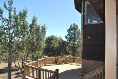 Extended front Trex deck