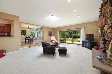 Spacious Family Room with Second Fireplace