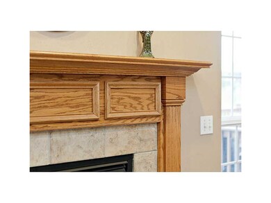 Fireplace.