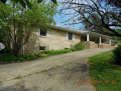 Exterior Front. Front view. Circular driveway with