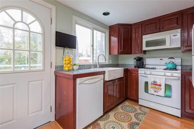 Updated kitchen with door to deck.