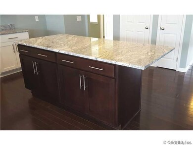 Kitchen. Oversize, custom island with bar seating!