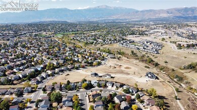 Bird's eye view featuring a mountain view