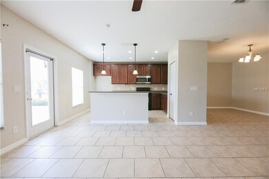 Kitchen overlooking the family room