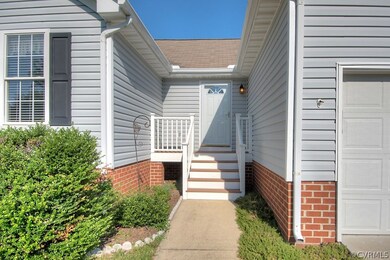 Composite front stoop.