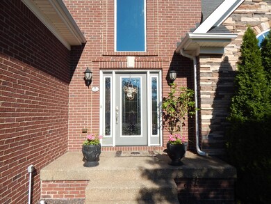 Great front porch and stone work
