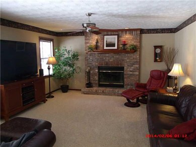 Family Room. A great family room with a gas log fi