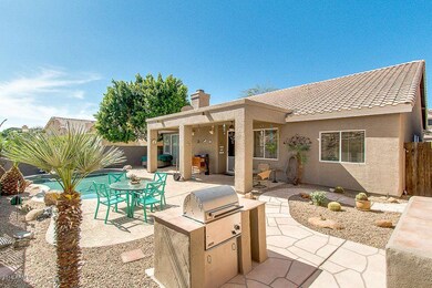 Backyard Pool & BBQ View