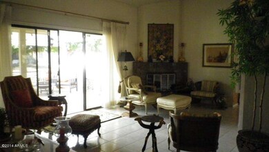Living Room - Fireplace - Doors to Patio