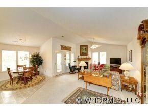 Open living and dining areas
