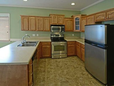 Stainless steel appliances.