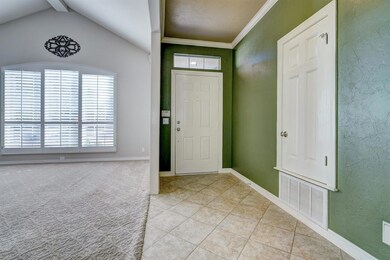 Foyer and living area.