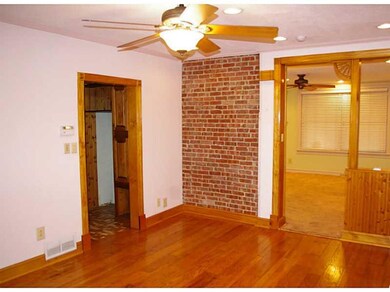 Dining Room. Dining room features beautiful hardwo
