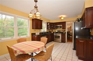 Full view of the large eat-in Kitchen with great v