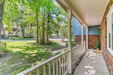 View of covered porch