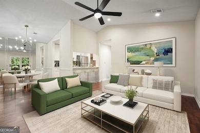 Virtual staging of Living area