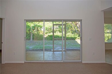 Lanai view thru living room sliding glass doors.