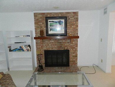 Brick Woodburning fireplace