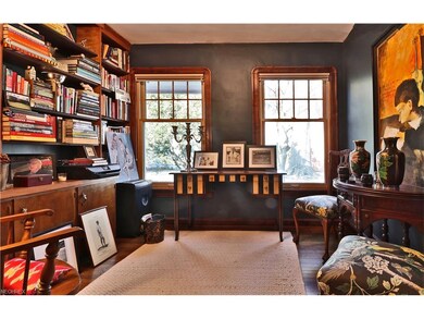 Handsome Library or Office with built-in bookshelv