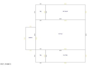 Home outline 2548 N Barber Dr