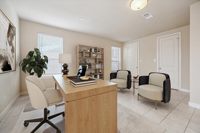 VIRTUALLY STAGED BEDROOM/STUDY… This photo showcas