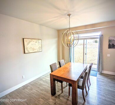 Dining area with slider to yard