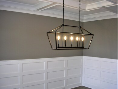 Coffered Ceiling & Wainscoting