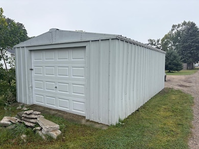Single garage in back